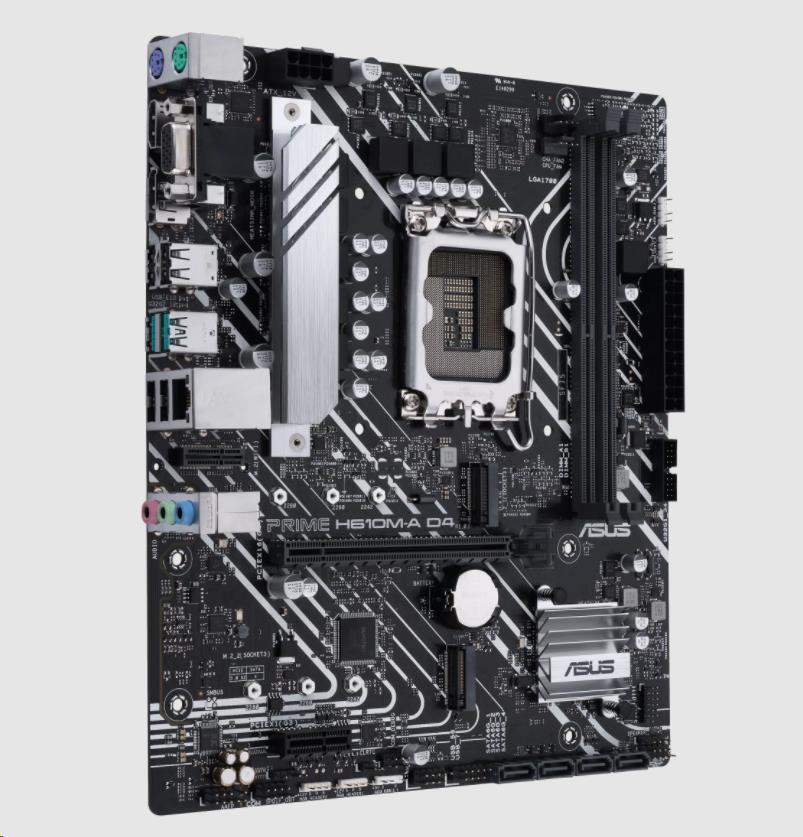 ASUS MB Sc LGA1700 PRIME H610M-A DDR4-CSM, Intel H610, 2xDDR4, 1xDP, 1xHDMI, 1xVGA, mATX