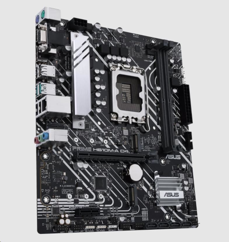 ASUS MB Sc LGA1700 PRIME H610M-A DDR4-CSM, Intel H610, 2xDDR4, 1xDP, 1xHDMI, 1xVGA, mATX