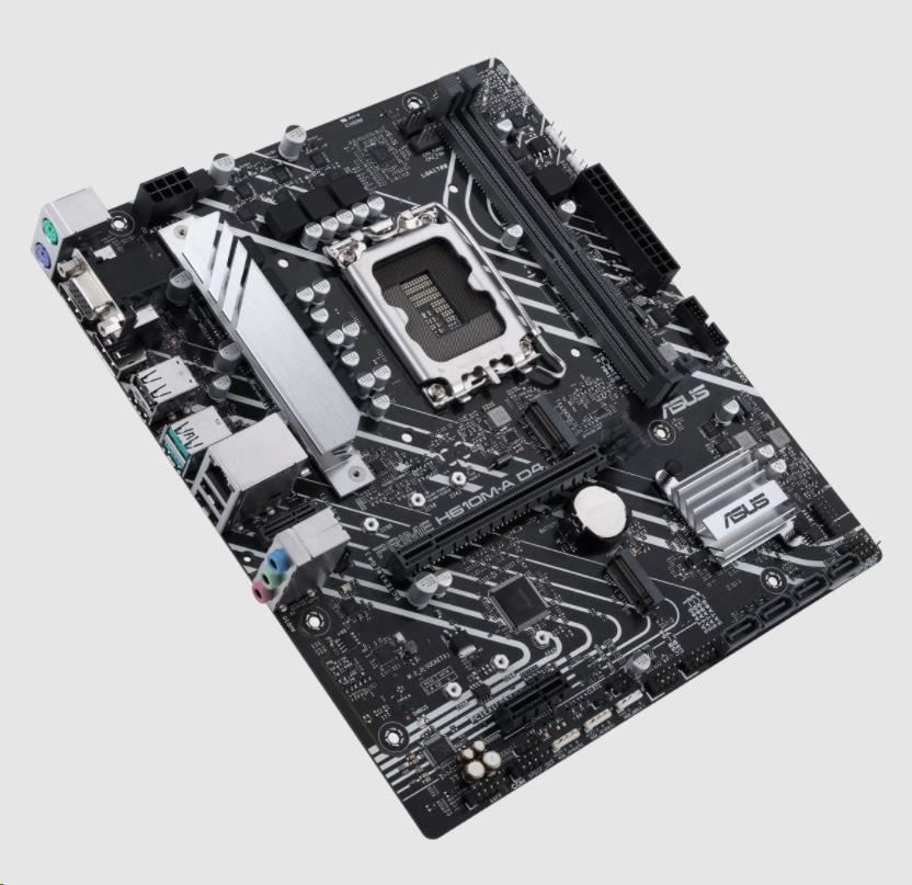 ASUS MB Sc LGA1700 PRIME H610M-A DDR4-CSM, Intel H610, 2xDDR4, 1xDP, 1xHDMI, 1xVGA, mATX