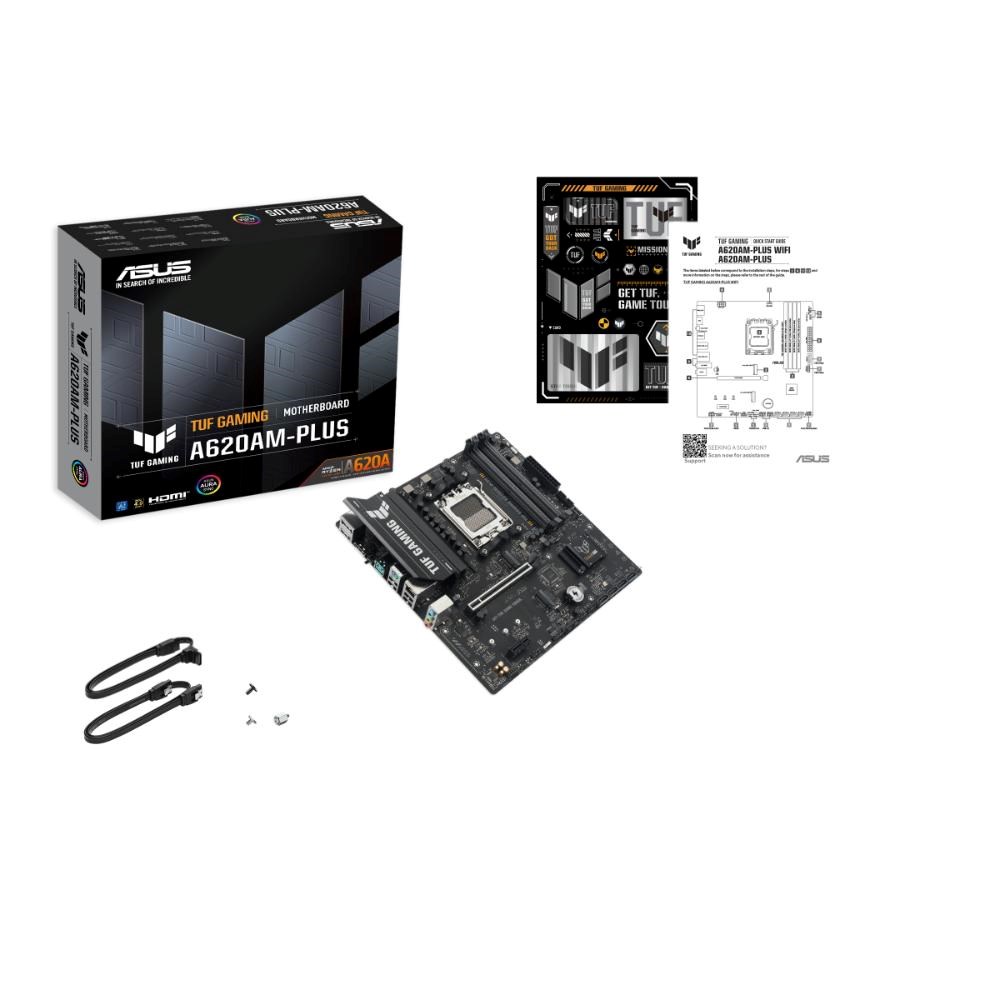 ASUS MB Sc AM5 TUF GAMING A620AM-PLUS, 4xDDR5, 2xDP, 1xHDMI, mATX