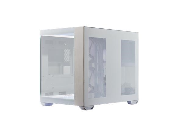 Cooler Master case Elite 481 Wood, ATX, Průhledná bočnice, 3x 120mm ARGB Fan, Bílá