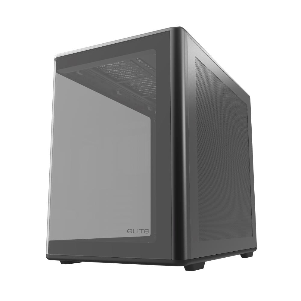 Cooler Master case Elite 600, ATX, Průhledná bočnice, 4x 120mm Fan, Černá