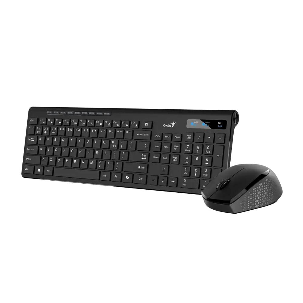 GENIUS set klávesnice + myš SlimStar 8230, Bezdrátový set, CZ+SK, černá