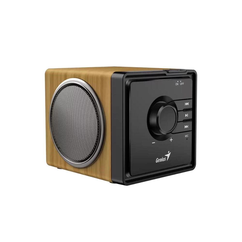 GENIUS Reproduktor SP-916BT, BT, 6W, světlé dřevo
