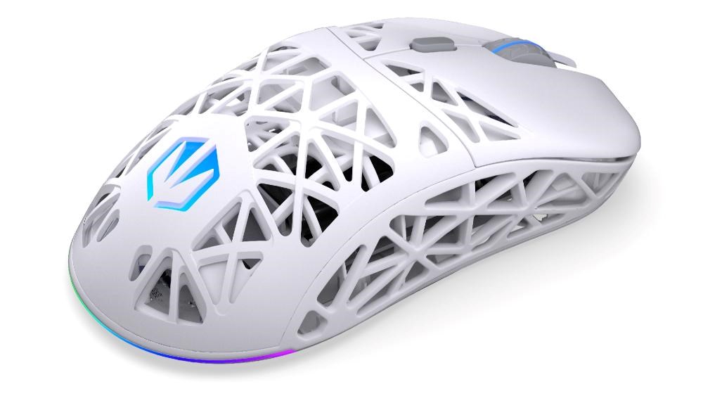 Endorfy Herní myš LIV Plus Wireless Onyx White, Bezdrátová, ARGB, bílá