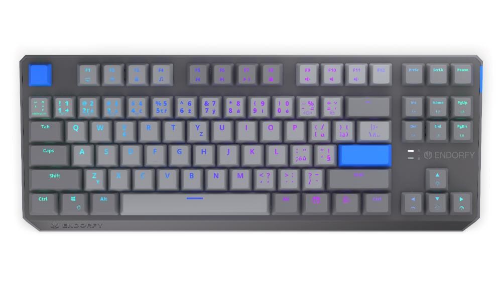 ENDORFY Herní klávesnice Thock V2 TKL, Mechanická, Bezdrátová, CZ/SK, ARGB