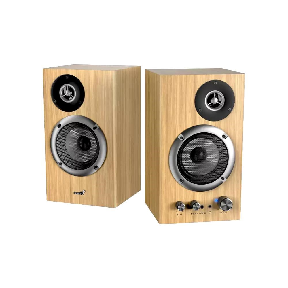 GENIUS Reproduktor SP-HF1812BT, BT, 3.5mm jack, 50W, světlé dřevo