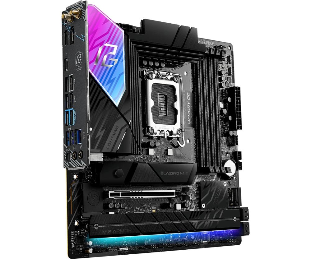 ASRock MB Sc LGA1851 B860M Lightning WiFi, Intel B860, 4xDDR5, 1xThunderbolt, 1xDP, 1xHDMI, WiFi, mATX
