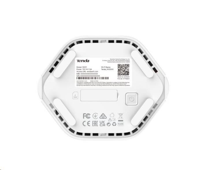 Tenda 5G01 5G/4G/3G Wireless AX1500 Router, WiFi 6, 1x GWAN/GLAN,1x GLAN, WiFi+, Mesh