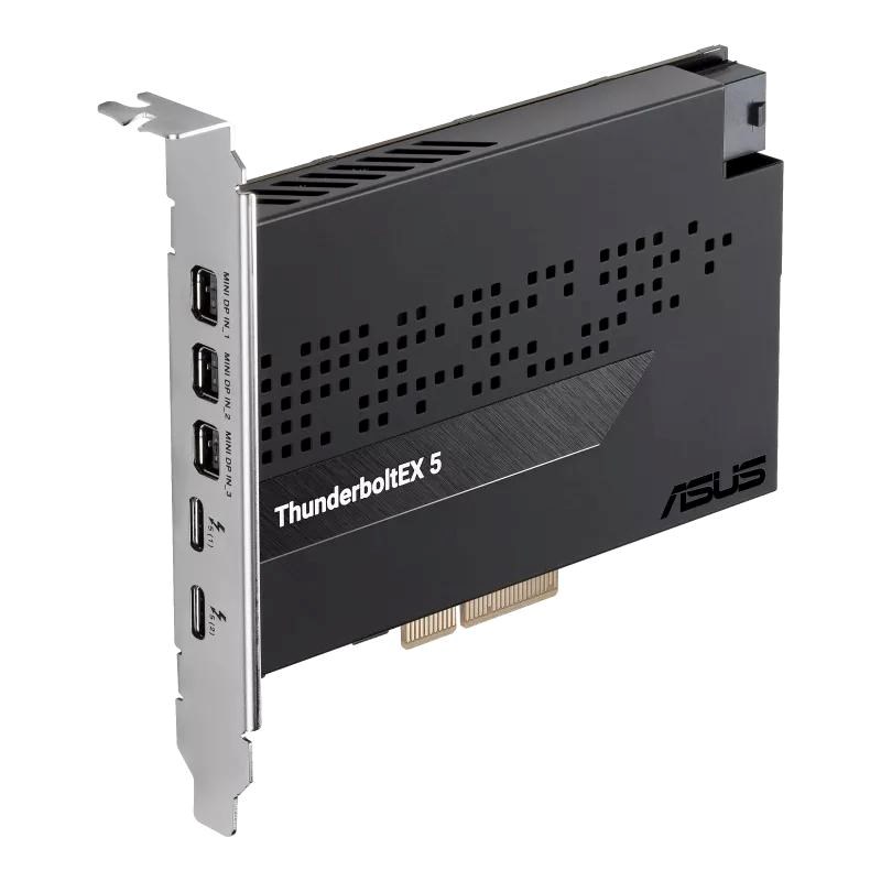 ASUS rozšiřující karta ThunderboltEX 5, PCIe 4.0x4, 2xThunderbolt 5, 3x Mini-DP