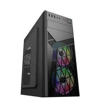 EUROCASE skříň ML N6-560B, ATX, 2x USB-A, 2x 120mm ARGB Fan, černá