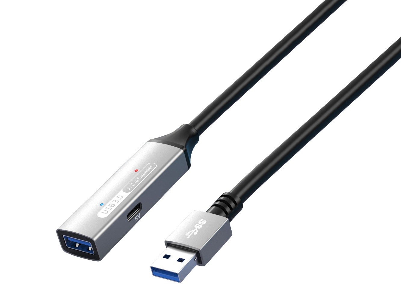 PREMIUMCORD USB 3.2. repeater a prodlužovací kabel Male-Female, 5Gbps Aluminium 5m