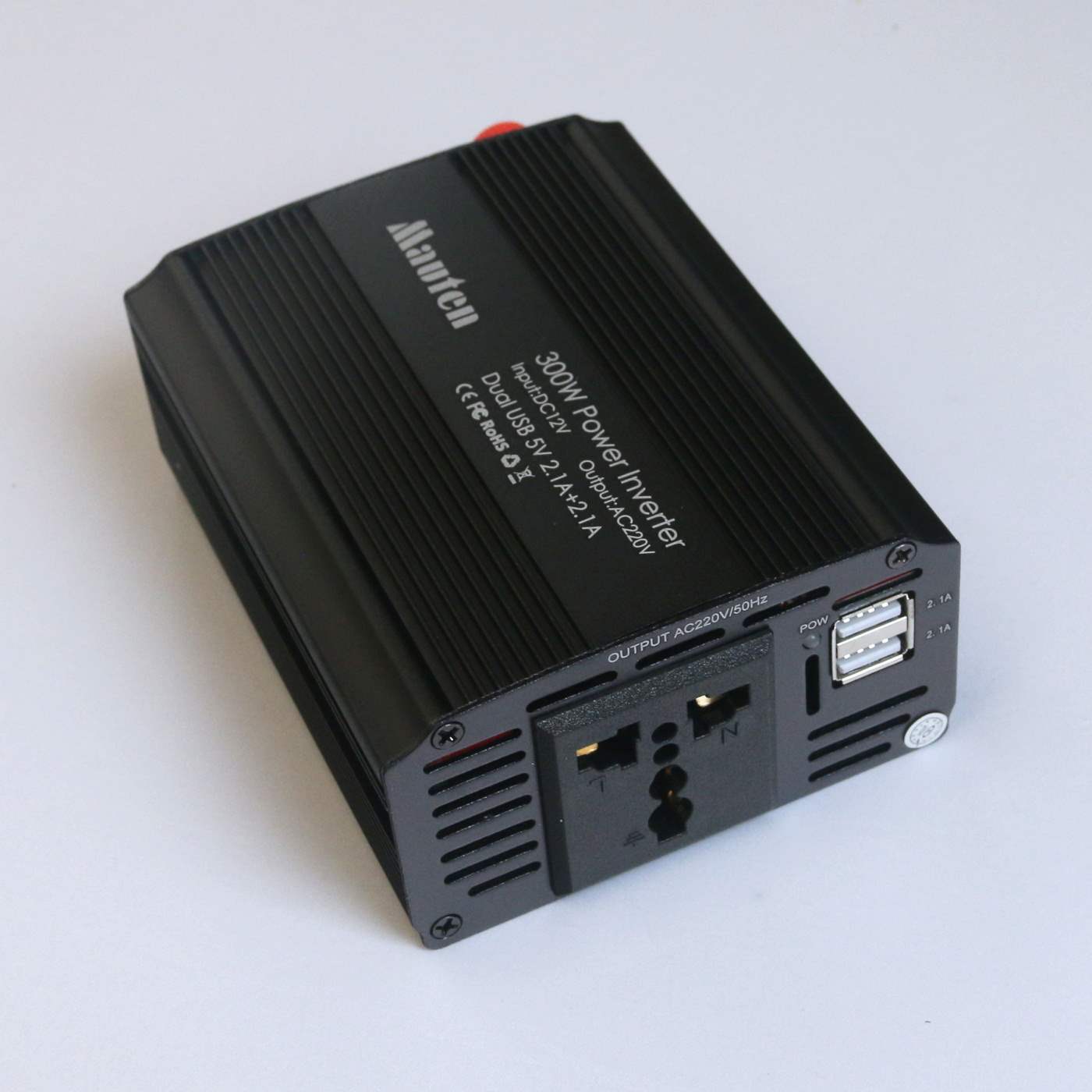 EUROCASE měnič napětí DC/AC 12V/230V, 300W, USB
