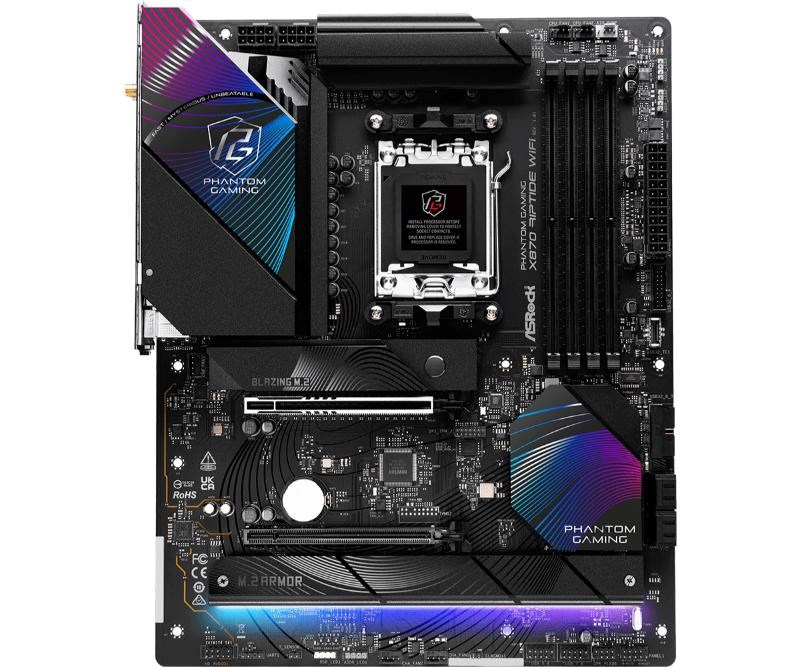 ASRock MB Sc AM5 X870 RIPTIDE WIFI, AMD X870, 4xDDR5, 1xHDMI, 2xUSB4, WI-FI