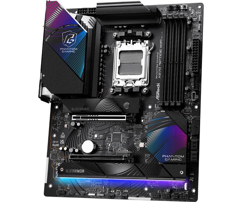 ASRock MB Sc AM5 X870 RIPTIDE WIFI, AMD X870, 4xDDR5, 1xHDMI, 2xUSB4, WI-FI