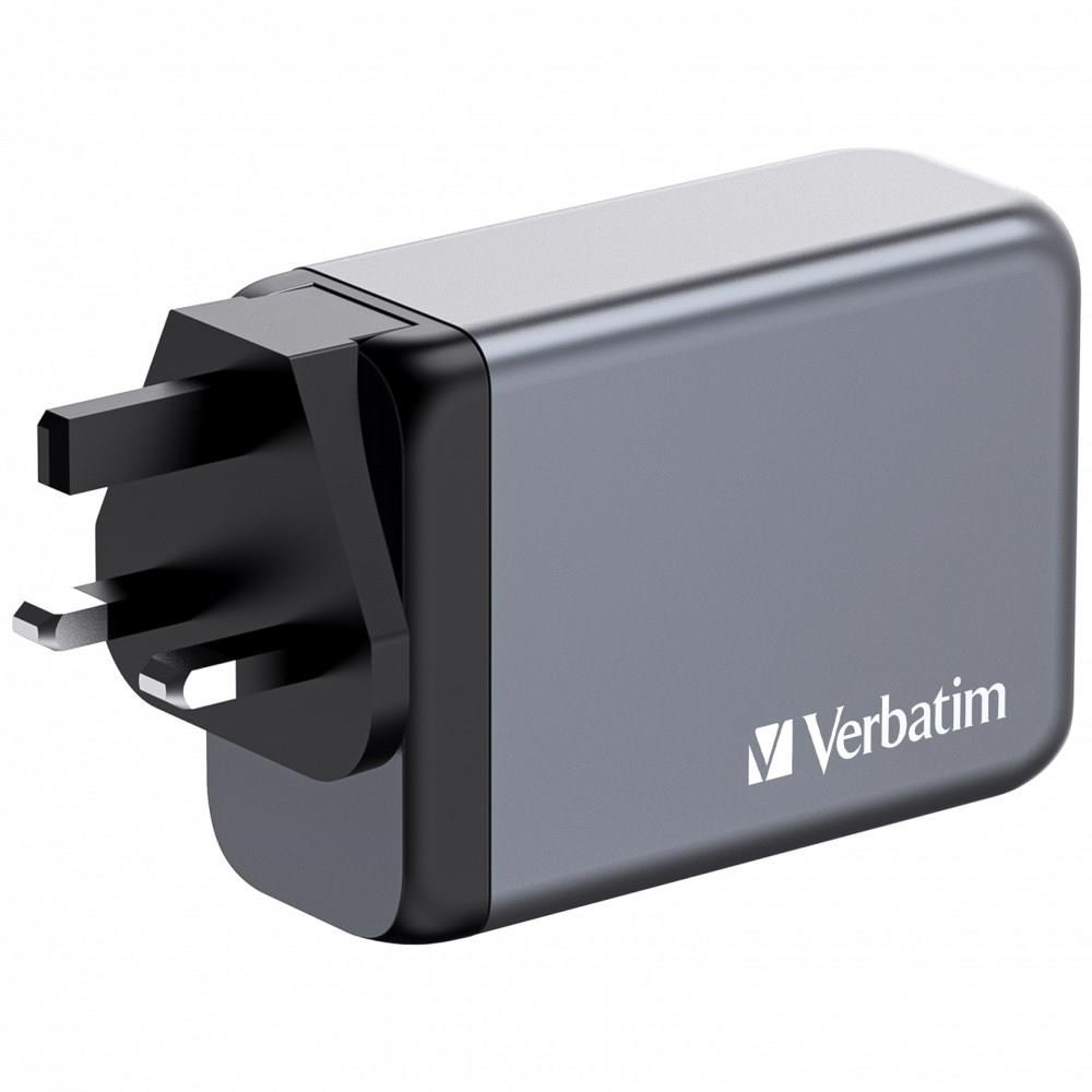 VERBATIM GaN Nabíječka do sítě GNC-200, 200W, 3x USB-C, 1x USB