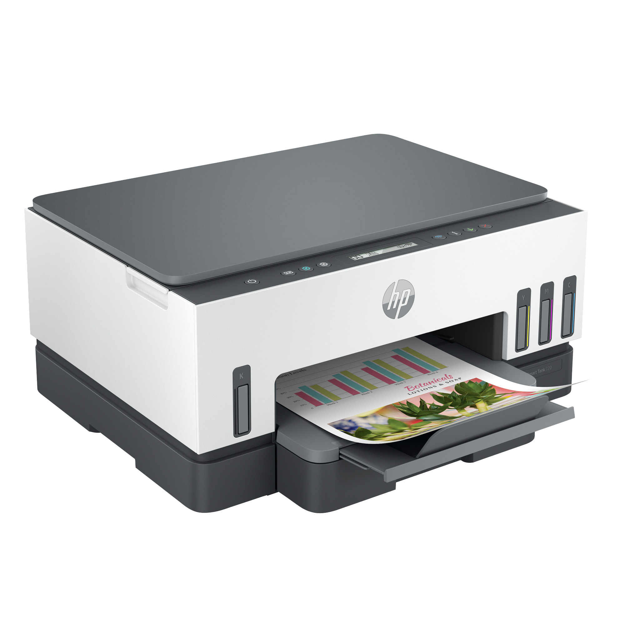 BAZAR - HP All-in-One Ink Smart Tank 720 (A4, 15/9 ppm, USB, Wi-Fi, Print, Scan, Copy, duplex) - Poškozený obal (Komplet