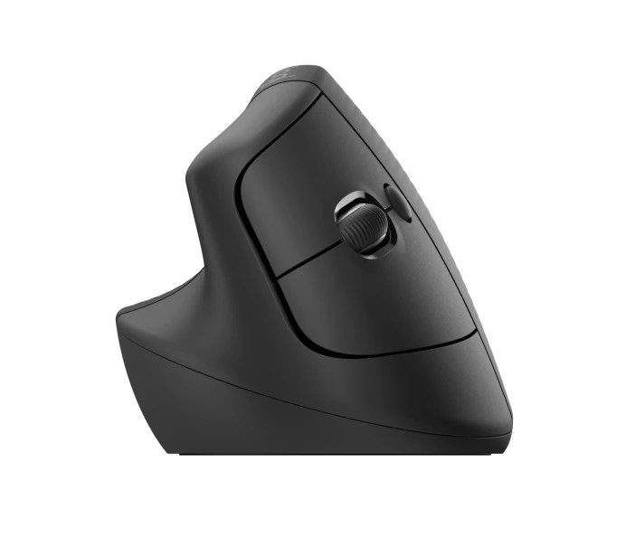 Logitech Lift Vertikální ergonomická myš pro Business, pro leváky, 2.4GHZ/BT, graphite/black