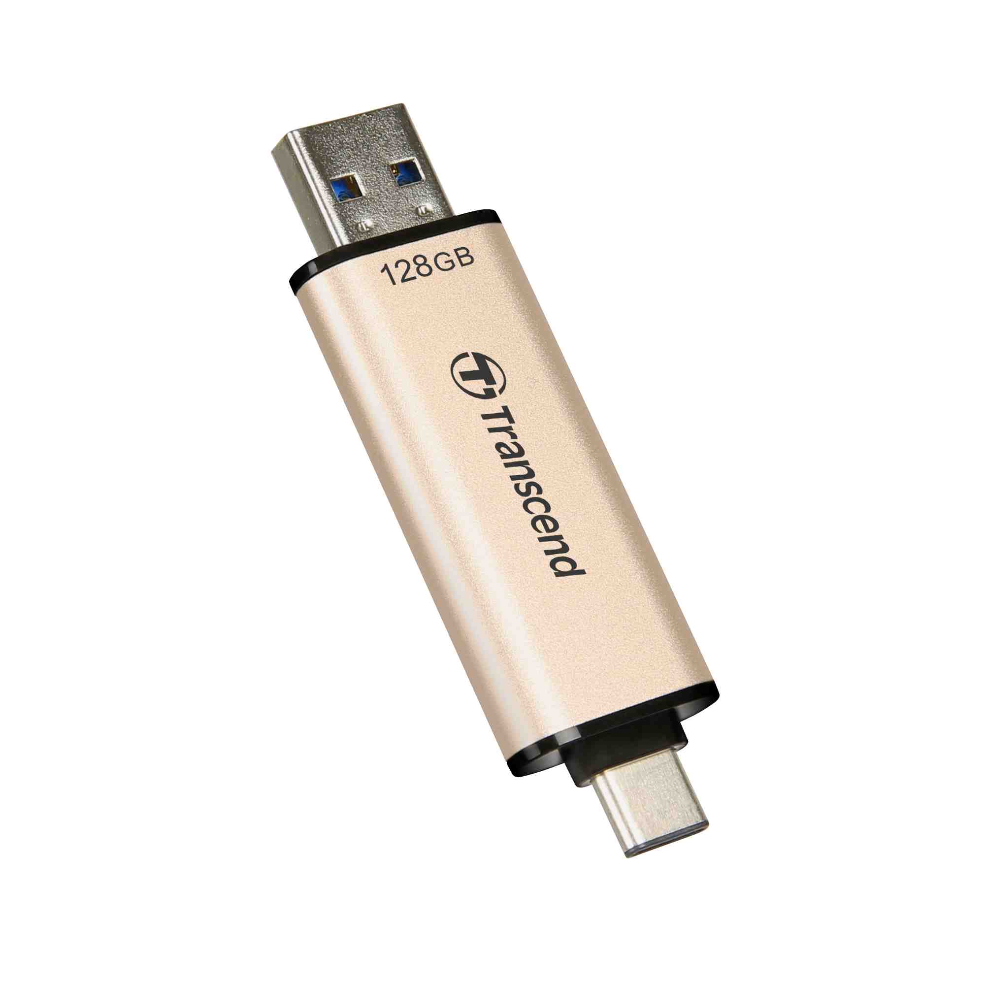 TRANSCEND Flash Disk 128GB JetFlash®930C, TLC, USB 3.2/USB Type C (R:420/W:400 MB/s) černý