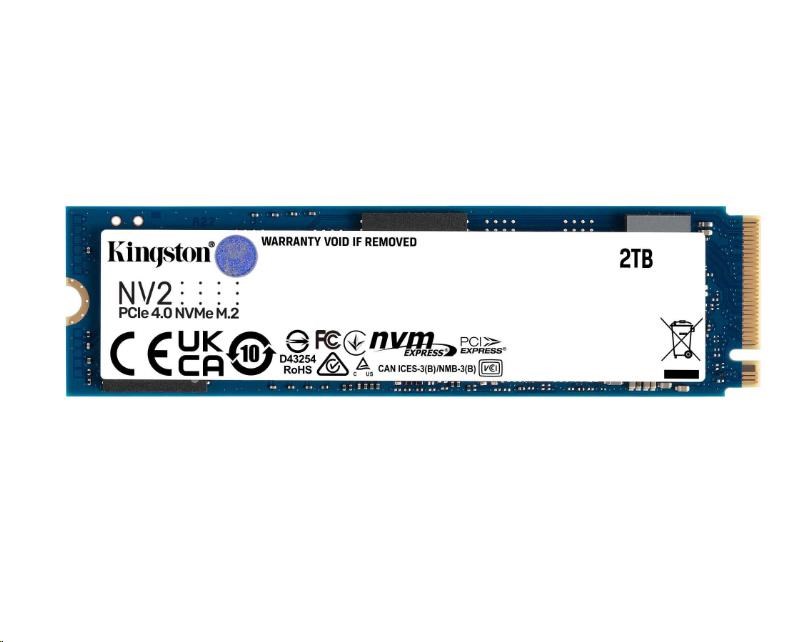 Kingston SSD 4TB NV3, M.2 2280, NVMe PCIe Gen4x4, (R: 6000MB/s; W: 5000MB/s)