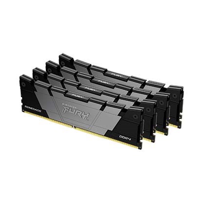 KINGSTON DIMM DDR4 64GB (Kit of 4) 3600MT/s CL16 1Gx8 FURY Renegade Black