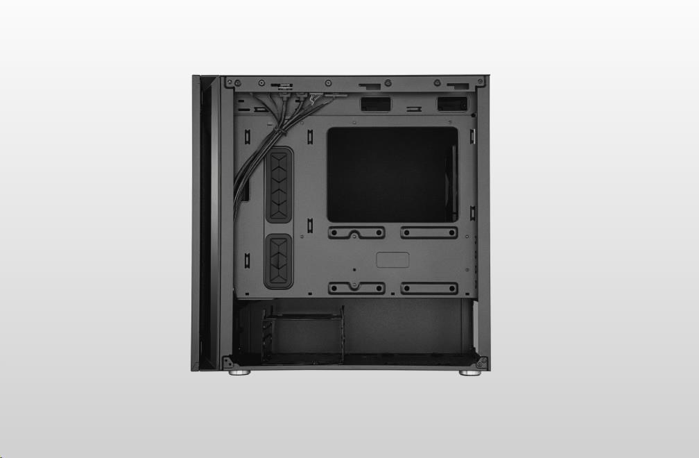 Cooler Master case Silencio S400 Steel, mATX, 2x 120mm Fan, Černá