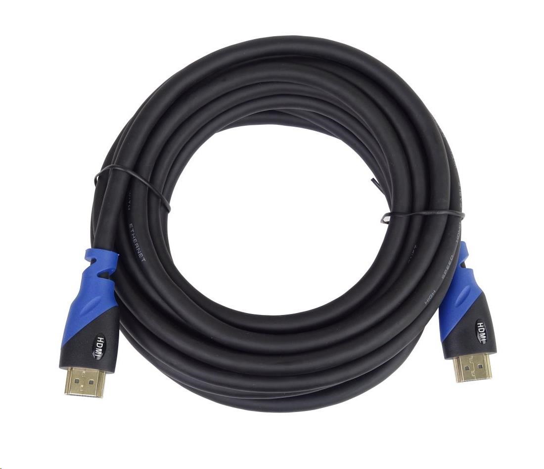 PREMIUMCORD Kabel HDMI - Ultra HDTV, 1m (Color, zlacené konektory)