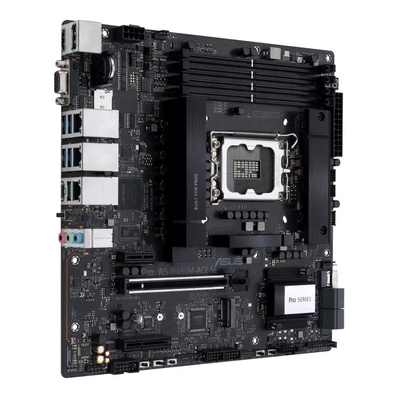 ASUS MB Sc LGA1700 PRO WS W680M-ACE SE, Intel W680, 4xDDR5, 1xDP, 1xHDMI, 1xVGA, 1xmATX