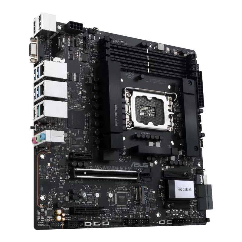 ASUS MB Sc LGA1700 PRO WS W680M-ACE SE, Intel W680, 4xDDR5, 1xDP, 1xHDMI, 1xVGA, 1xmATX