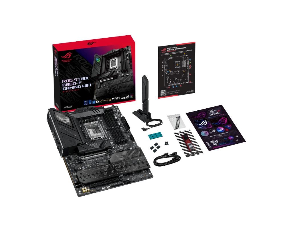ASUS MB Sc LGA1851 ROG STRIX B860-F GAMING WIFI, Intel B860, 4xDDR5, 1xThunderbolt, 1xDP, 1xHDMI, WiFi, ATX