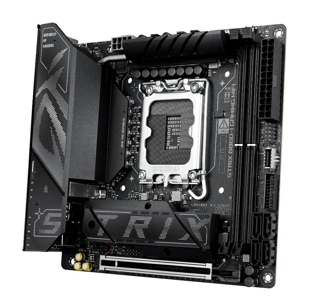 ASUS MB Sc LGA1851 ROG STRIX B860-I GAMING WIFI, Intel B860, 2xDDR5, 1xThunderbolt, 1xDP, 1xHDMI, WiFi, Mini-ITX