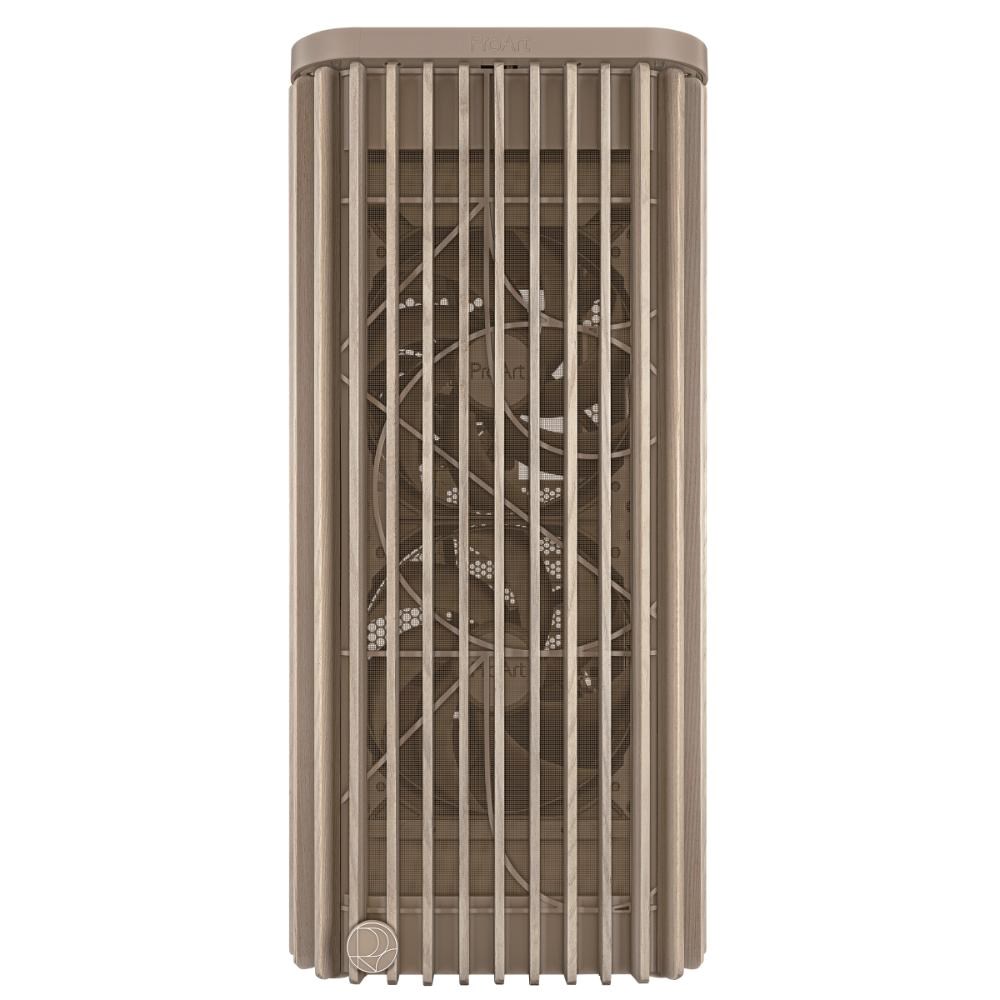 ASUS case PROART PA401 WOOD MESH PWM, ATX, 2x 160mm Fan, 1x 120mm Fan, Fan Hub, béžová
