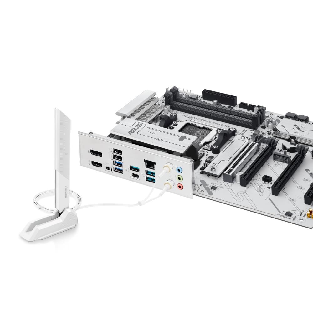 ASUS MB Sc AM5 B850 MAX GAMING WIFI W, AMD B850, 4xDDR5, 1xDP, 1xHDMI, WiFi, ATX