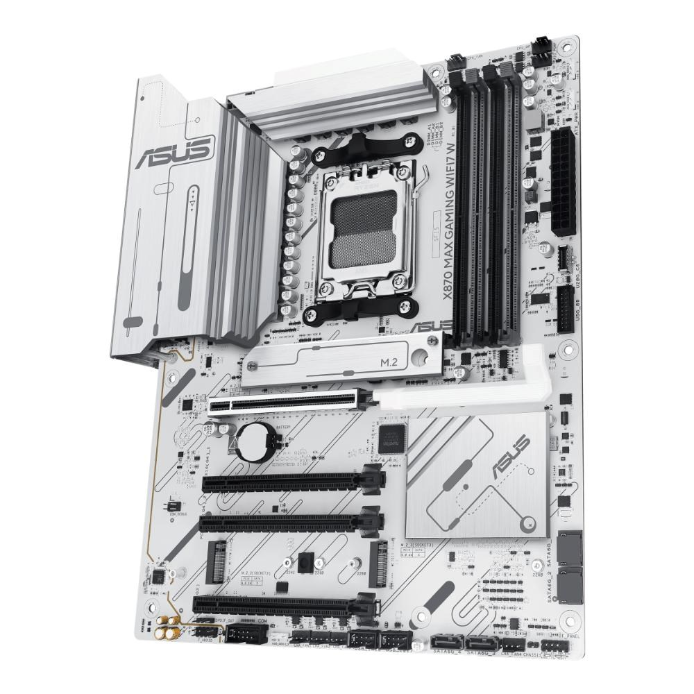 ASUS MB Sc AM5 X870 MAX GAMING WIFI7 W, AMD X870, 4xDDR5, 2xUSB4, 1xHDMI, WiFi