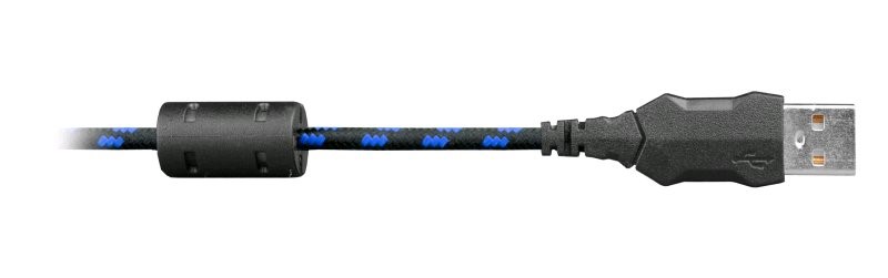 C-TECH myš AKANTHA, herní, modré podsvícení, 2400 DPI, USB