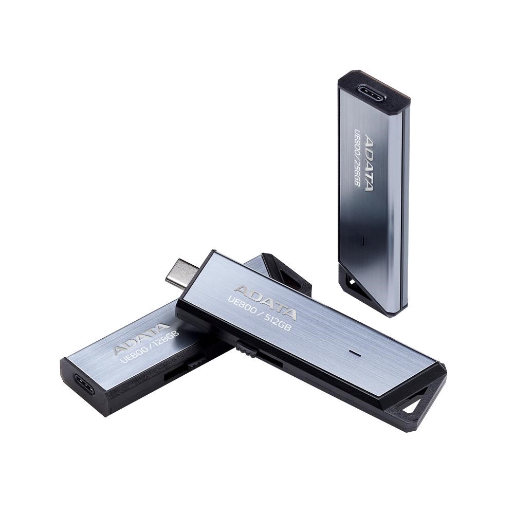 ADATA Flash Disk 128GB UE800, USB 3.2 USB-C, Elite drive, šedá