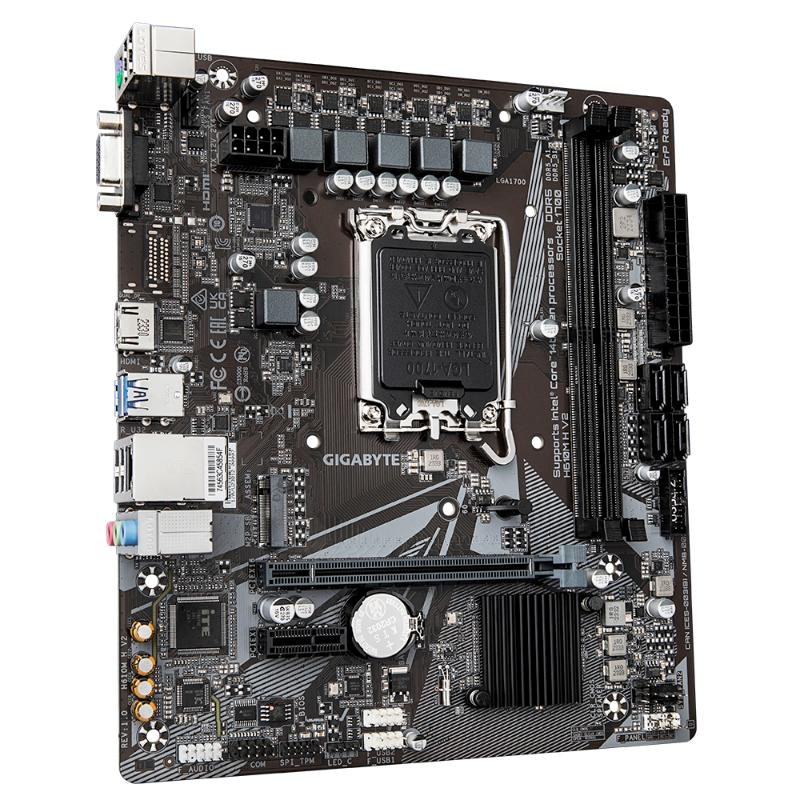 GIGABYTE MB Sc LGA1700 H610M H V2, Intel H610, 2xDDR5, 1xHDMI, 1xVGA, mATX