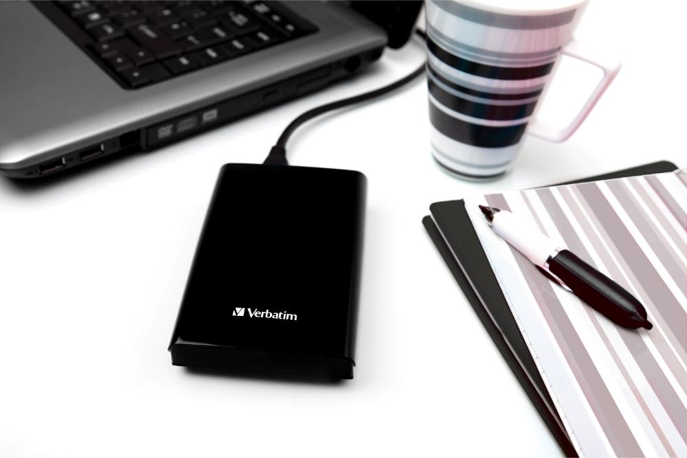 VERBATIM externí SSD 512GB Store 'n' Go Slim Portable USB 3.0, USB-A/USB-C, černá