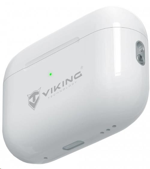 Viking bluetooth sluchátka s mikrofonem VPRORT, bílá