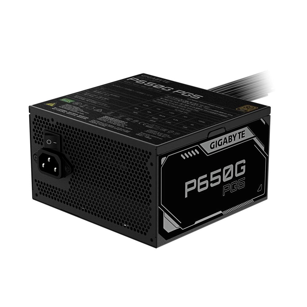 GIGABYTE zdroj P650G PG5, 650W, 120mm, 80 Plus Gold, ATX 3.1
