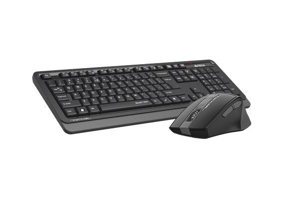 A4tech FGS1035Q, bezdrátový kancelářský set klávesnice s myši, šedá