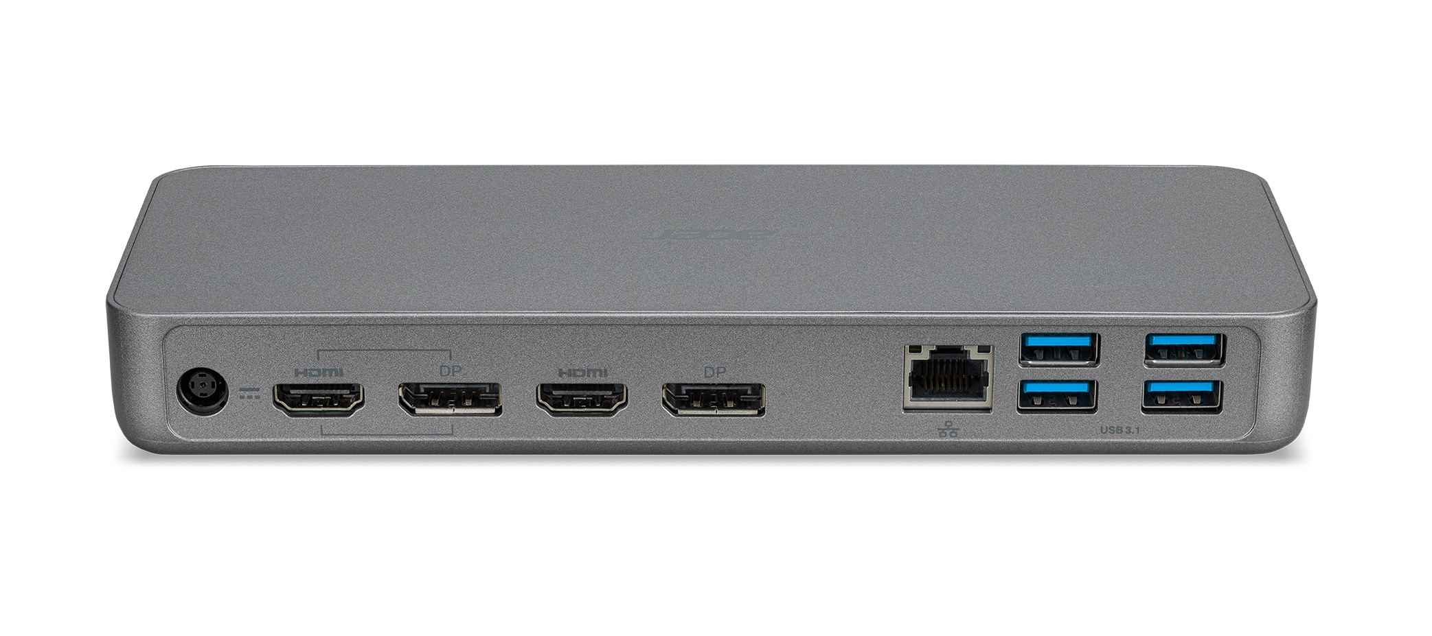 ACER USB Type-C Dock II D501 - 1xUSB-C (Up Stream to NB), 2xUSB-A 3.1 Gen2,4xUSB-A 3.1 Gen1,1xDP 1.4/HDMI 2.0,1xRJ45