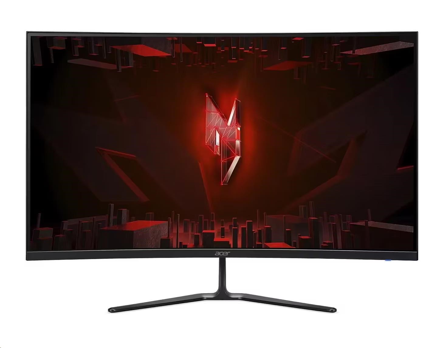 ACER LCD Nitro ED320QUS3bmiipx,31.5" Curved VA,2560x1440,180Hz,250nits,1ms,HDMI,DP,Audio,Repro,Vesa,Black