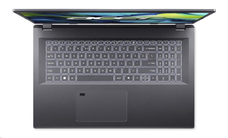 ACER NTB Aspire 17 (A17-51M-50KT),Core 5 120U,17.3"FHD,16GB,512GB SSD,Intel Graphics,Linux,Gray