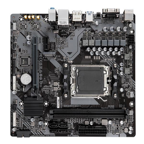 GIGABYTE MB Sc AM5 B650M S2H, AMD B650, 2xDDR5, 1xDP, 1xHDMI, 1xD-Sub, mATX
