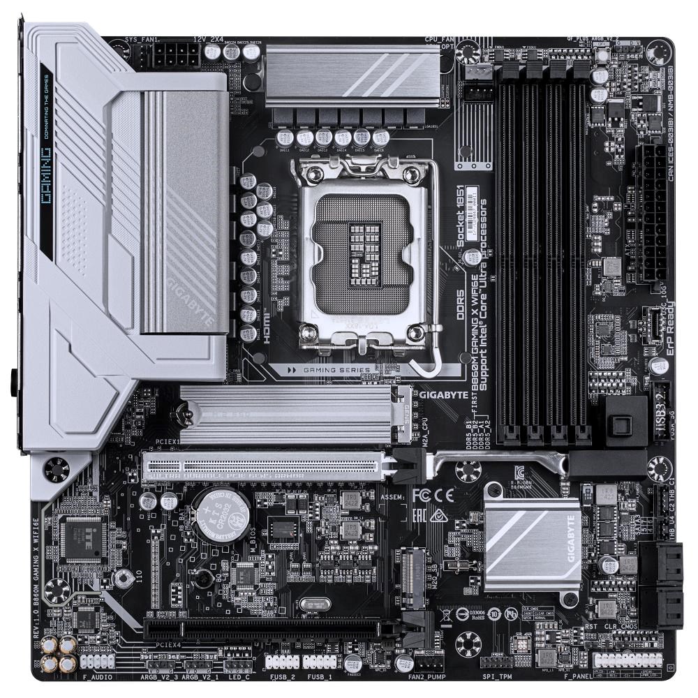 GIGABYTE MB Sc LGA1851 B860M GAMING X WIFI6E, Intel B860, 4xDDR5, 1xUSB4, 1xDP, 1xHDMI, WiFi, mATX