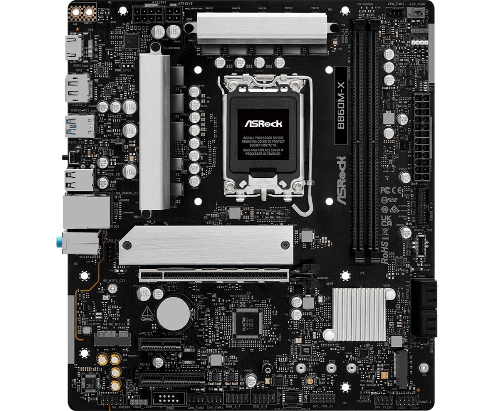 ASRock MB Sc LGA1851 B860M-X, Intel B860, 2xDDR5, 1xDP, 1xHDMI, mATX