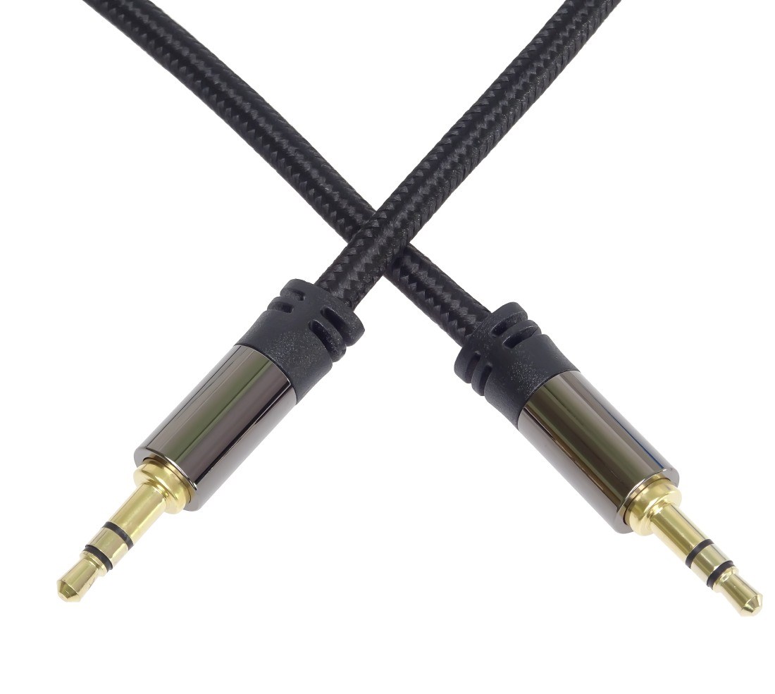 PREMIUMCORD kabel, stíněný, Jack 3.5mm - Jack 3.5mm M/M 1,5m