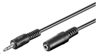 PREMIUMCORD Kabel audio 3,5mm Jack - Jack prodlužovací 10m (M/F, stereo)