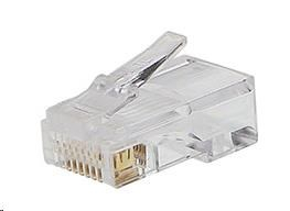 PREMIUMCORD Konektor RJ45 8pinů - na drát, balení 50ks v sáčku